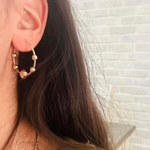 10k gold hoop earrings 1in/2.5cm